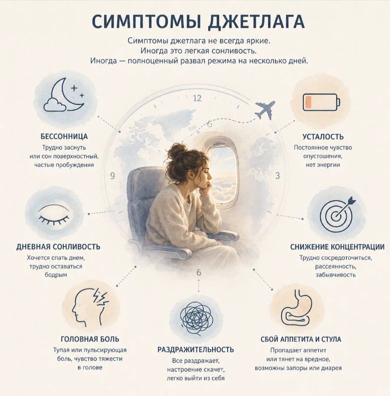 Как бороться с джетлагом