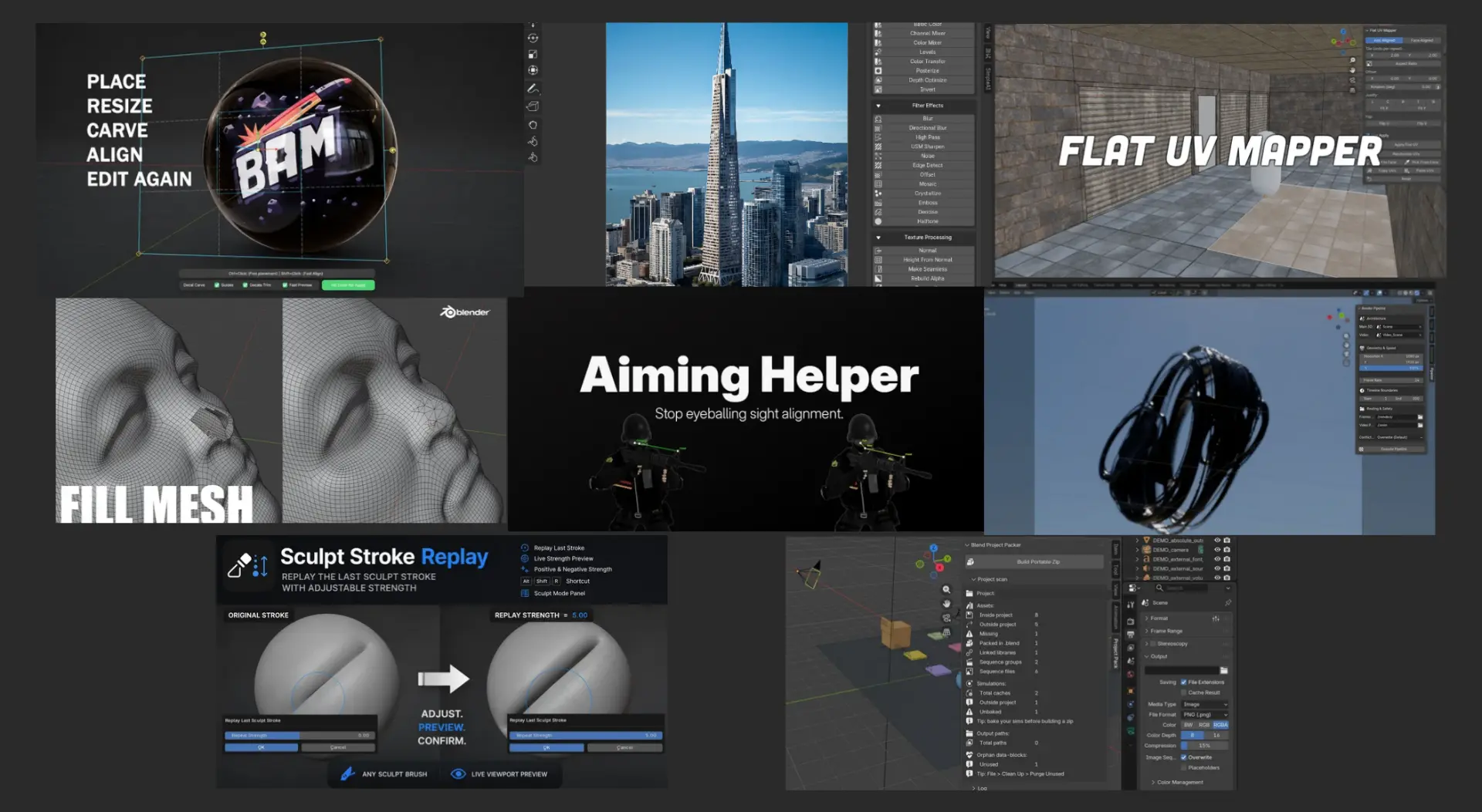 15.06.2026 - Бесплатные аддоны репозитория Blender

[BAM] Decalit - https://extensions.blender.org/a