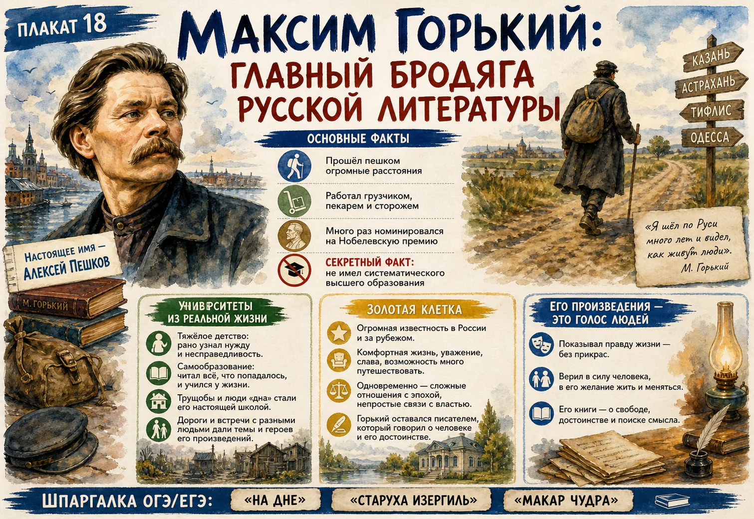 ✒️Нескучная биография знаменитых писателей!📚