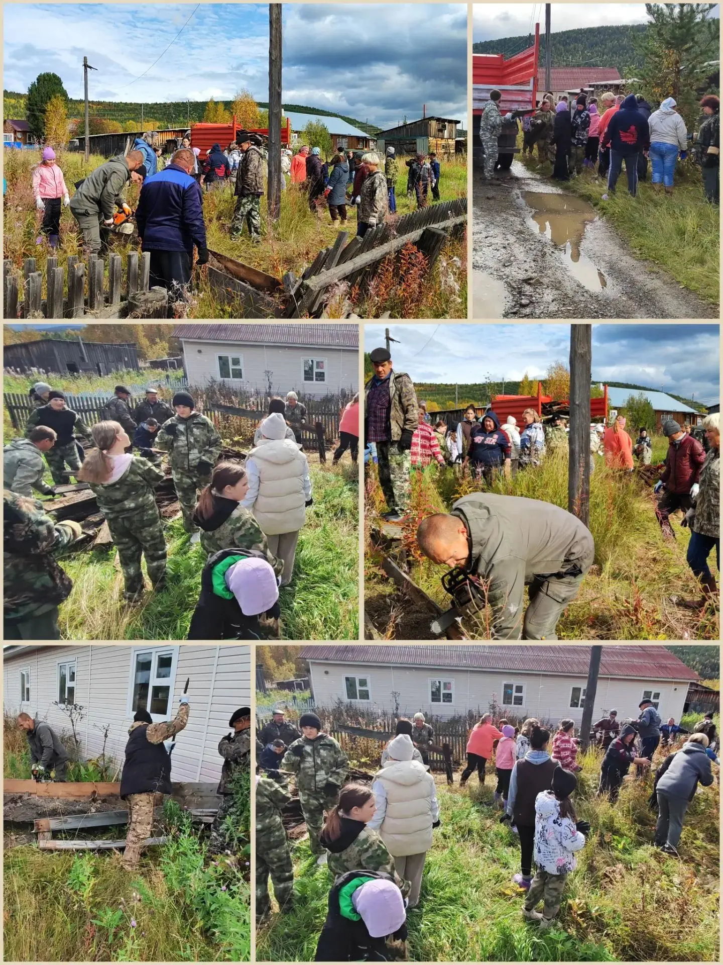 🍂В посёлке Вангаш прошел заключительный противопожарный субботник