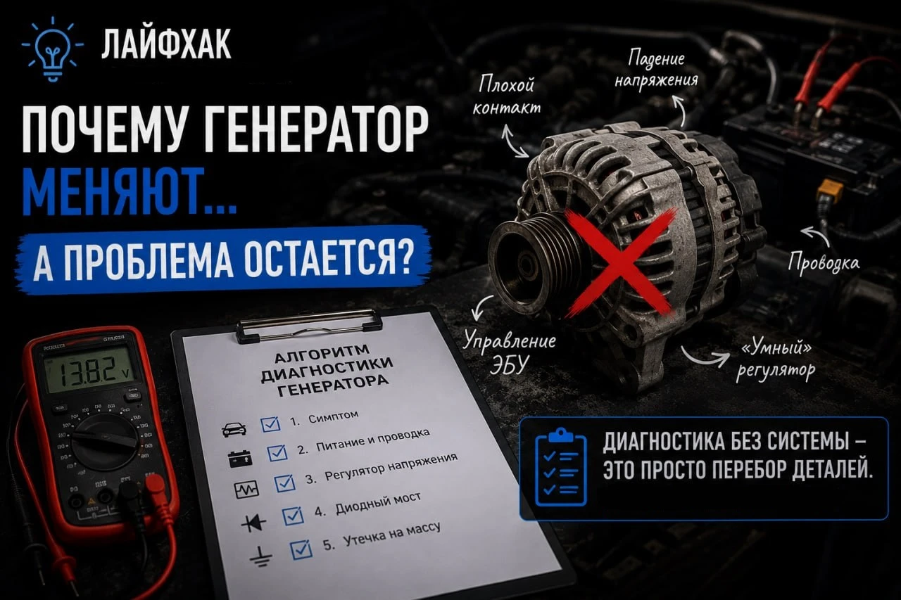 Почему генератор меняют... а проблема остается?
