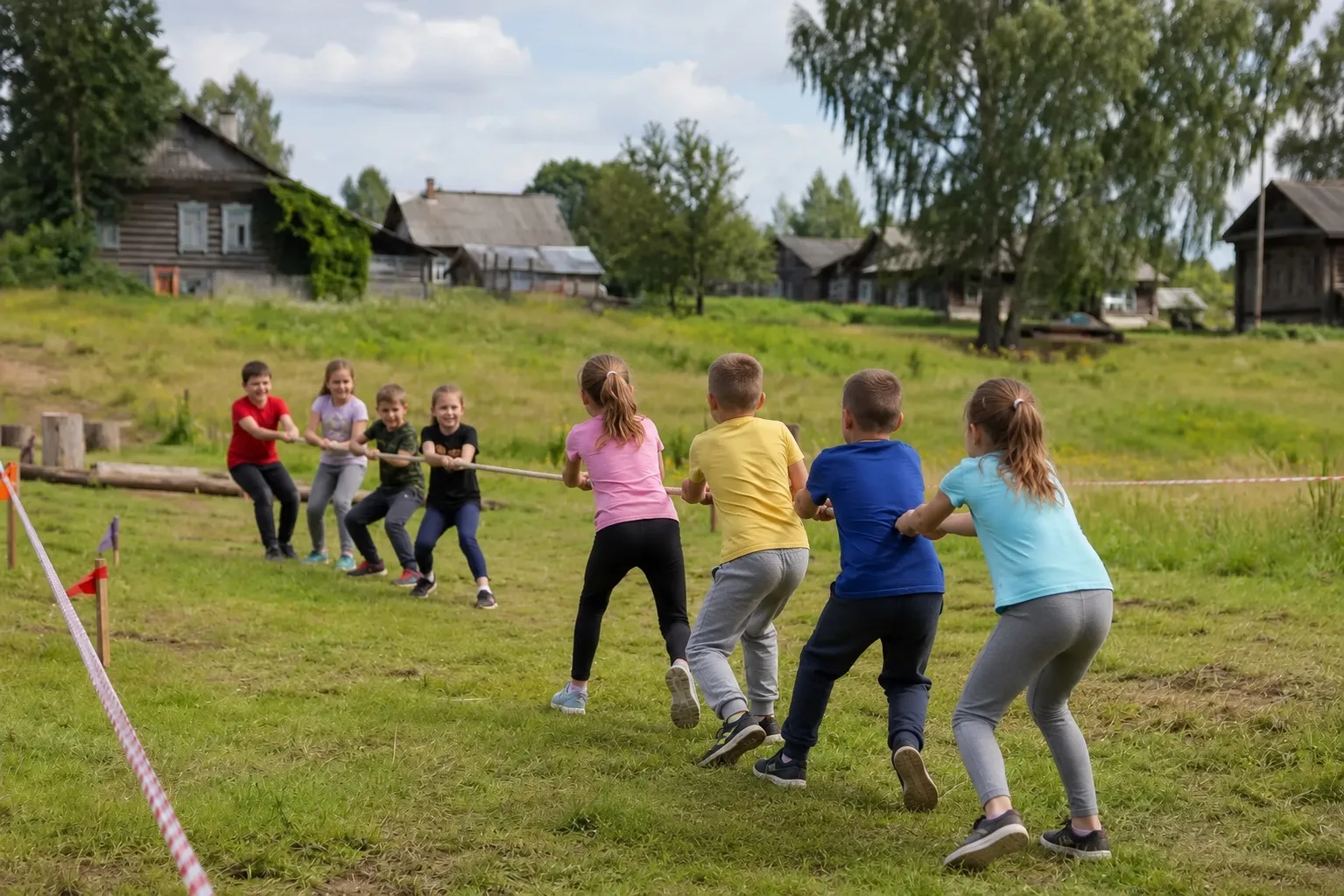 🏃‍♀️В с. Ильинское состоялось спортивно-игровое мероприятие «Здоров будешь — всё добуд...
