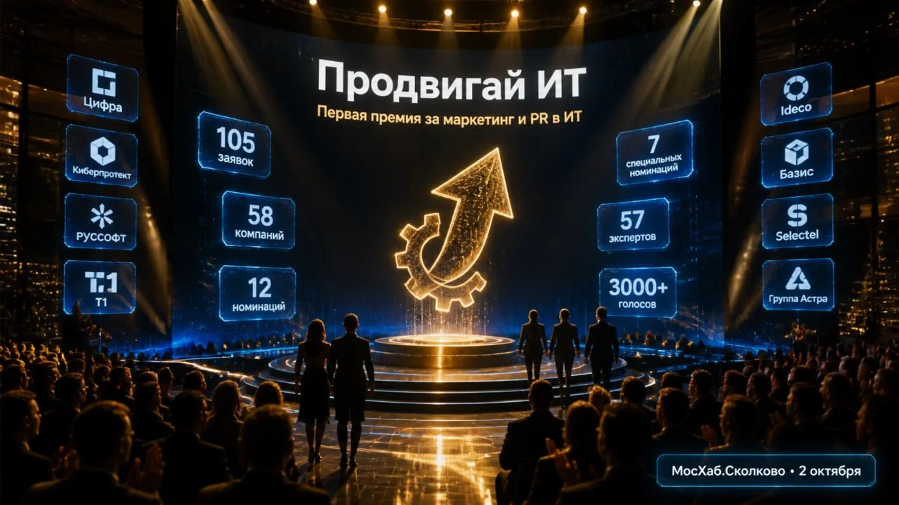 ✅ В Москве вручили первую премию за маркетинг и PR в российском ИТ