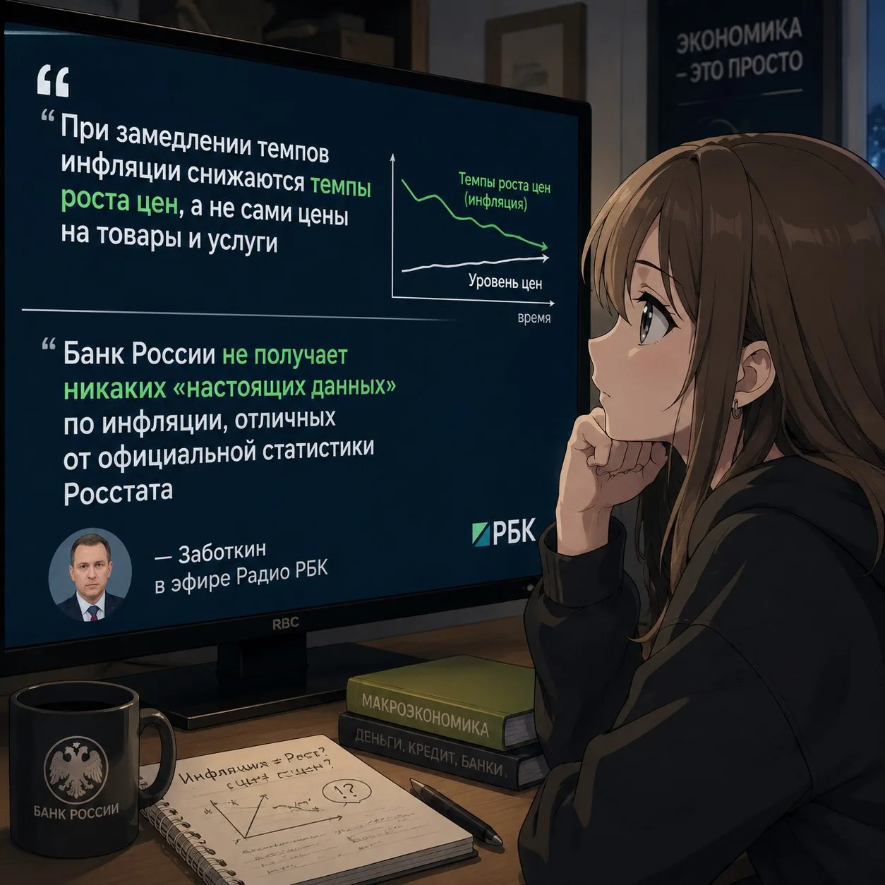 При замедлении темпов инфляции снижаются темпы роста цен, а не сами цены на товары и ус...