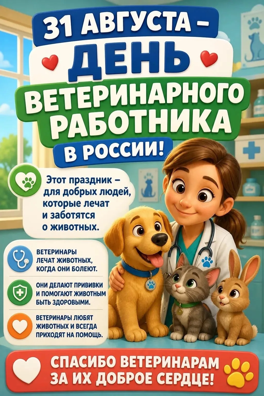 День ветеринарного работника в России — это праздник, который отмечают люди, которые за...