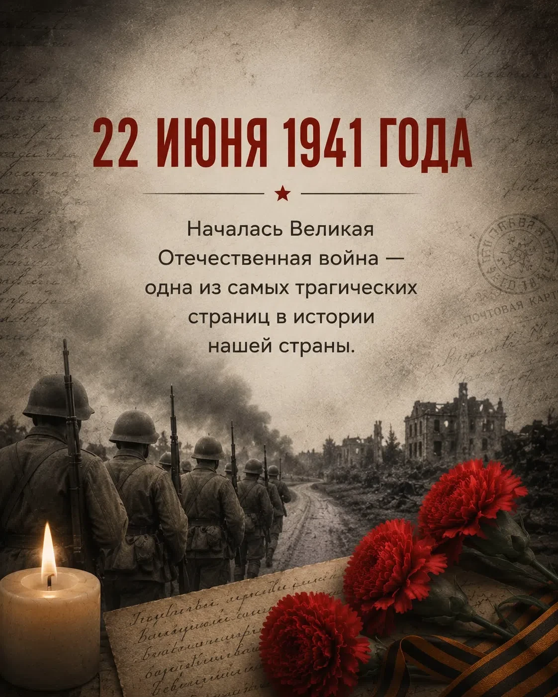🎗22 июня 1941 года – дата, навсегда вписанная в историю нашей страны черными чернилами. 
Это день, 