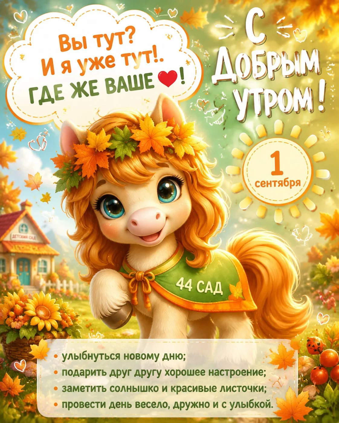 🧡 Как уже 1 сентября? Ура! 🙌 Значит, сегодня мы снова увидимся в нашем любимом детско...
