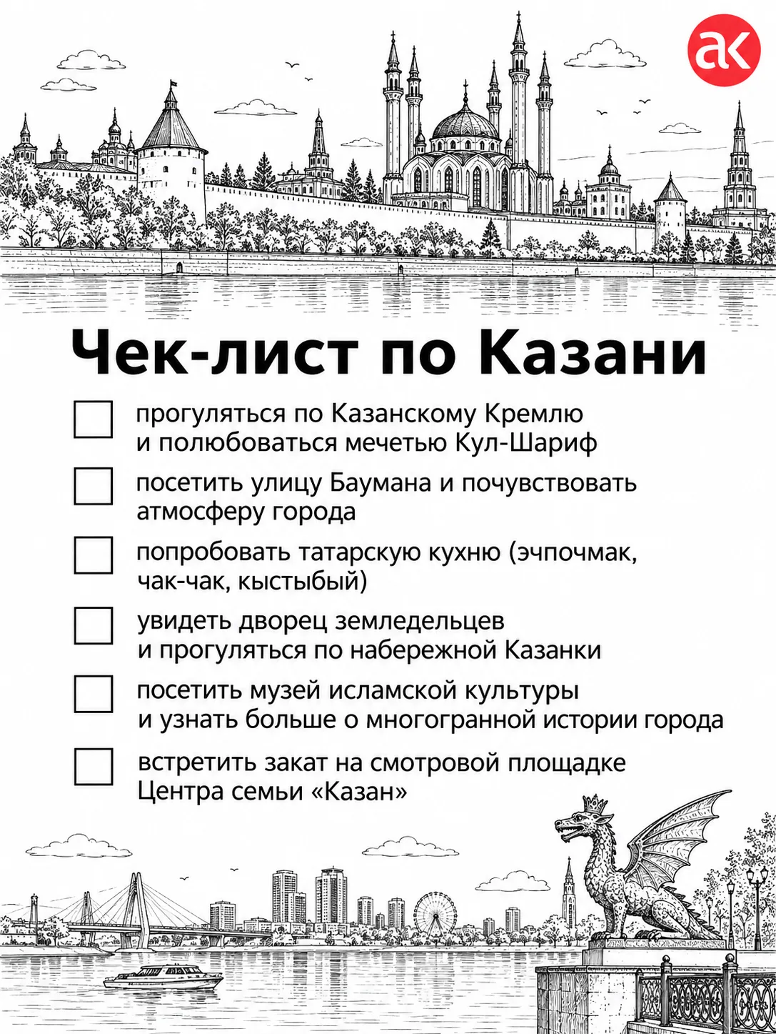 По легенде, имя города Казани связано с медным котлом («казан»), который царевич уронил...