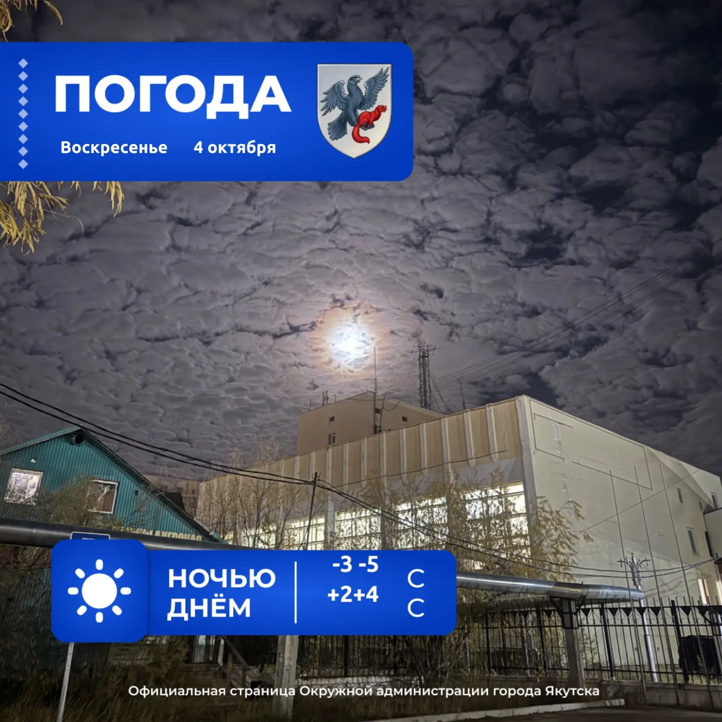 🌤️ Прогноз погоды в Якутске на