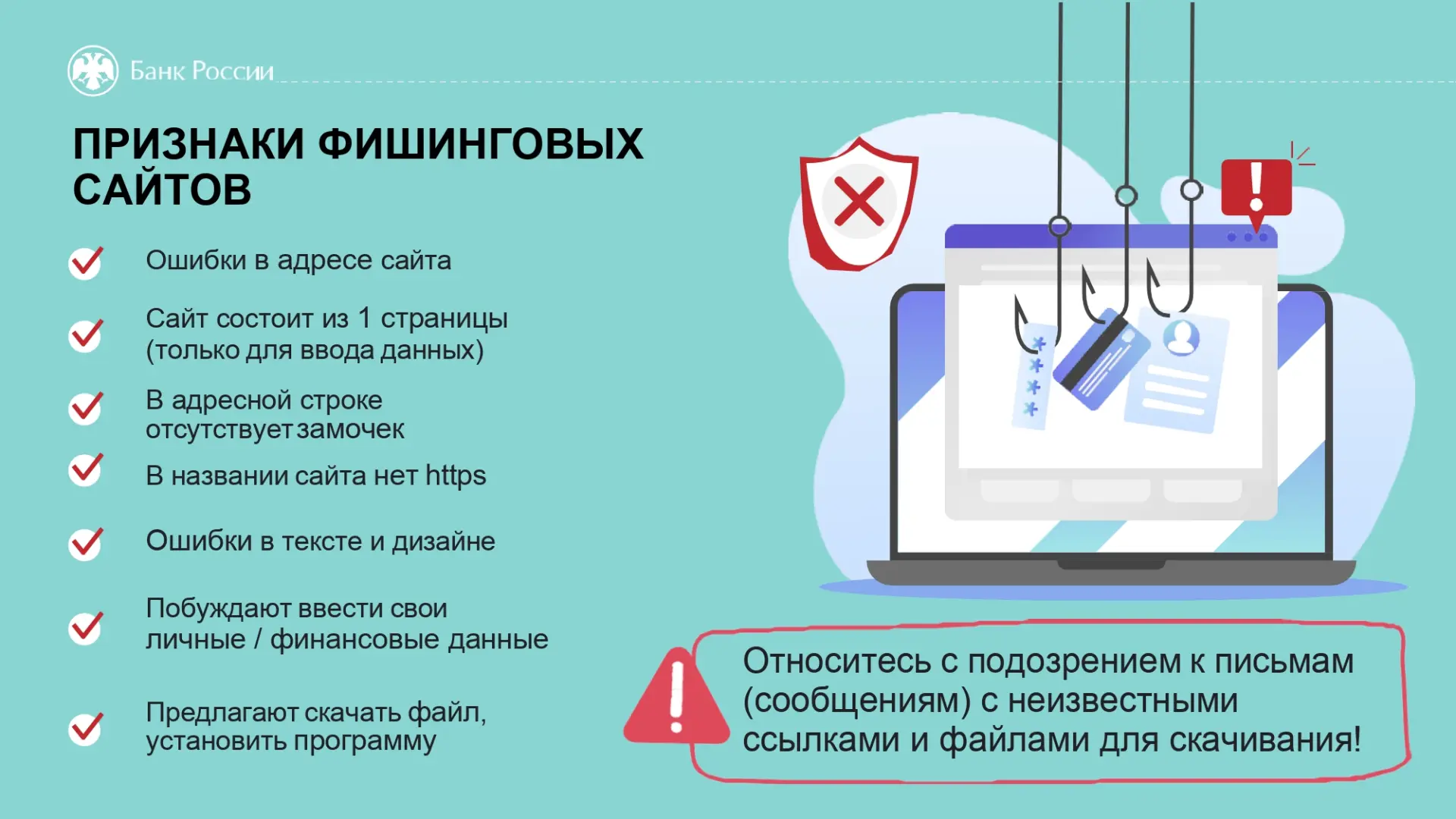 🗒Алгоритм действий в случае ввода данных банковской карты на фишинговом сайте