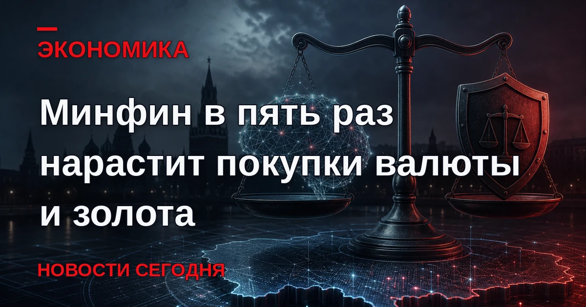 Министерство нарастит покупки валюты и золота по бюджетному правилу до 12,7 млрд руб. в...
