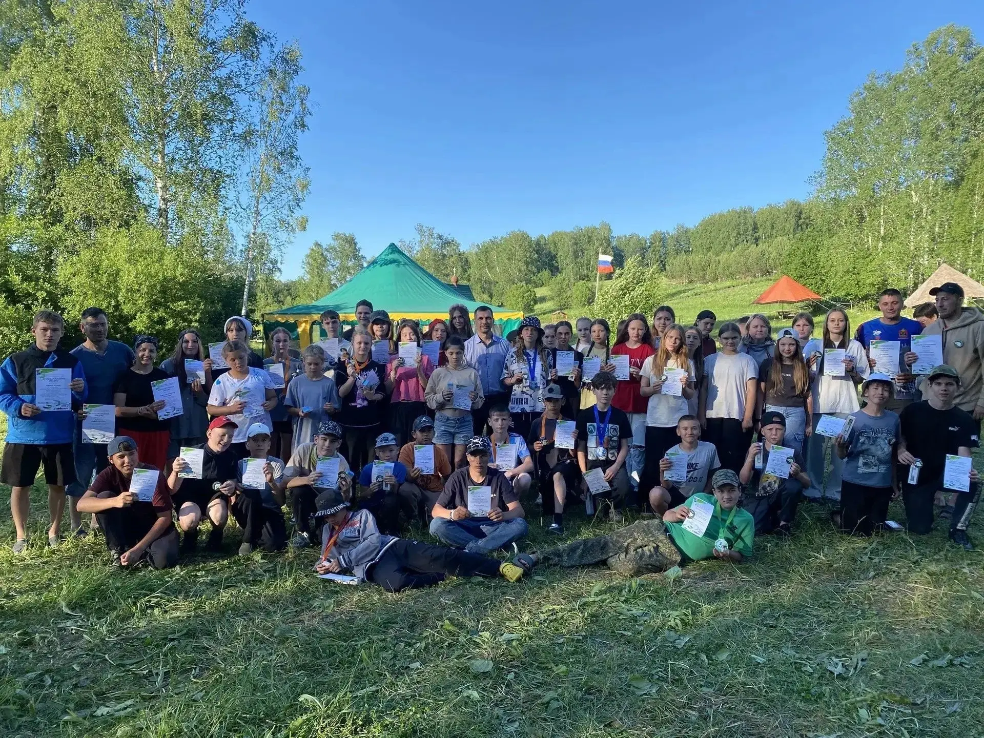 🏞В палаточном лагере «Отважный» завершилась профильная туристско-краеведческая смена «...