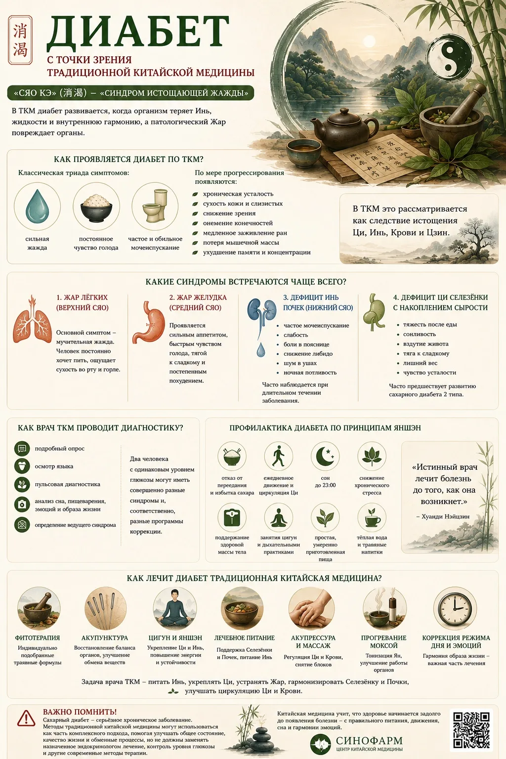 #🍃 Диабет с точки зрения традиционной китайской медицины