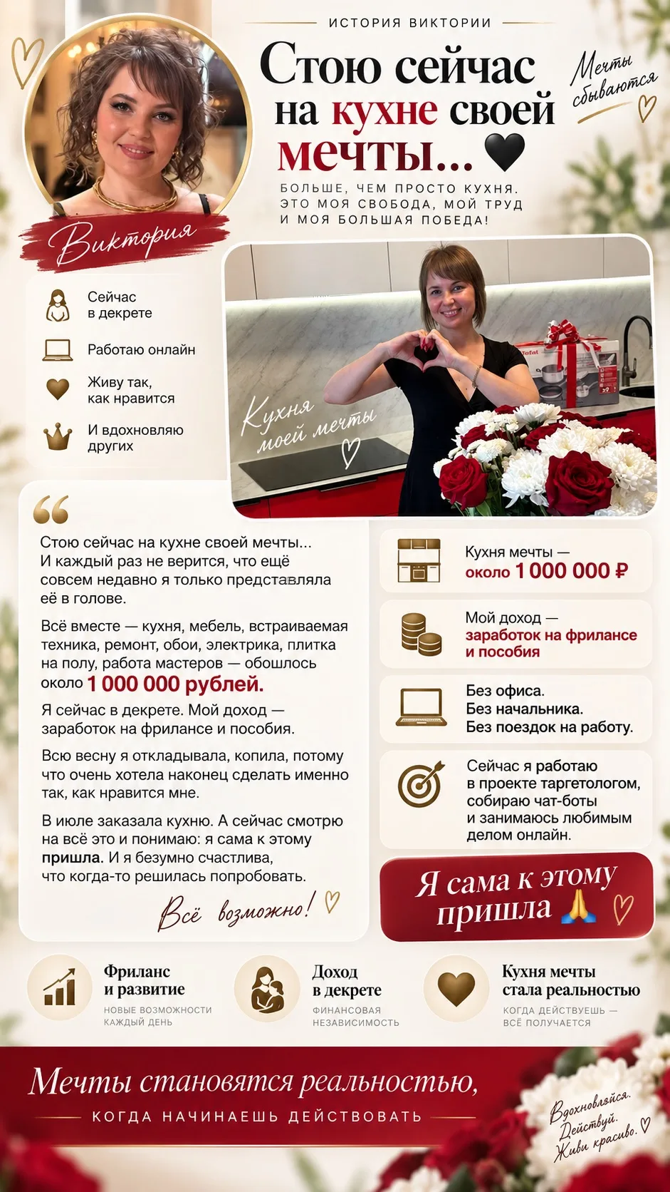 «СТОЮ СЕЙЧАС НА КУХНЕ СВОЕЙ МЕЧТЫ… И ДО СИХ ПОР НЕ ВЕРИТСЯ» ❤️