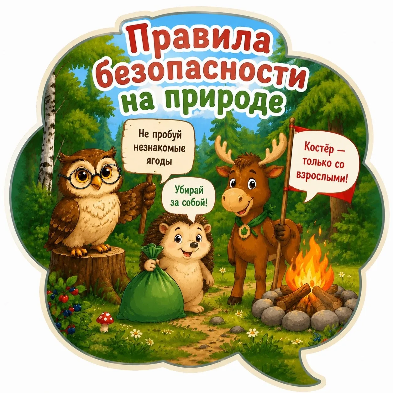 Безопасность в лесу для детей: основные правила поведения!

Лето - пора отдыха, прогулок на природу 