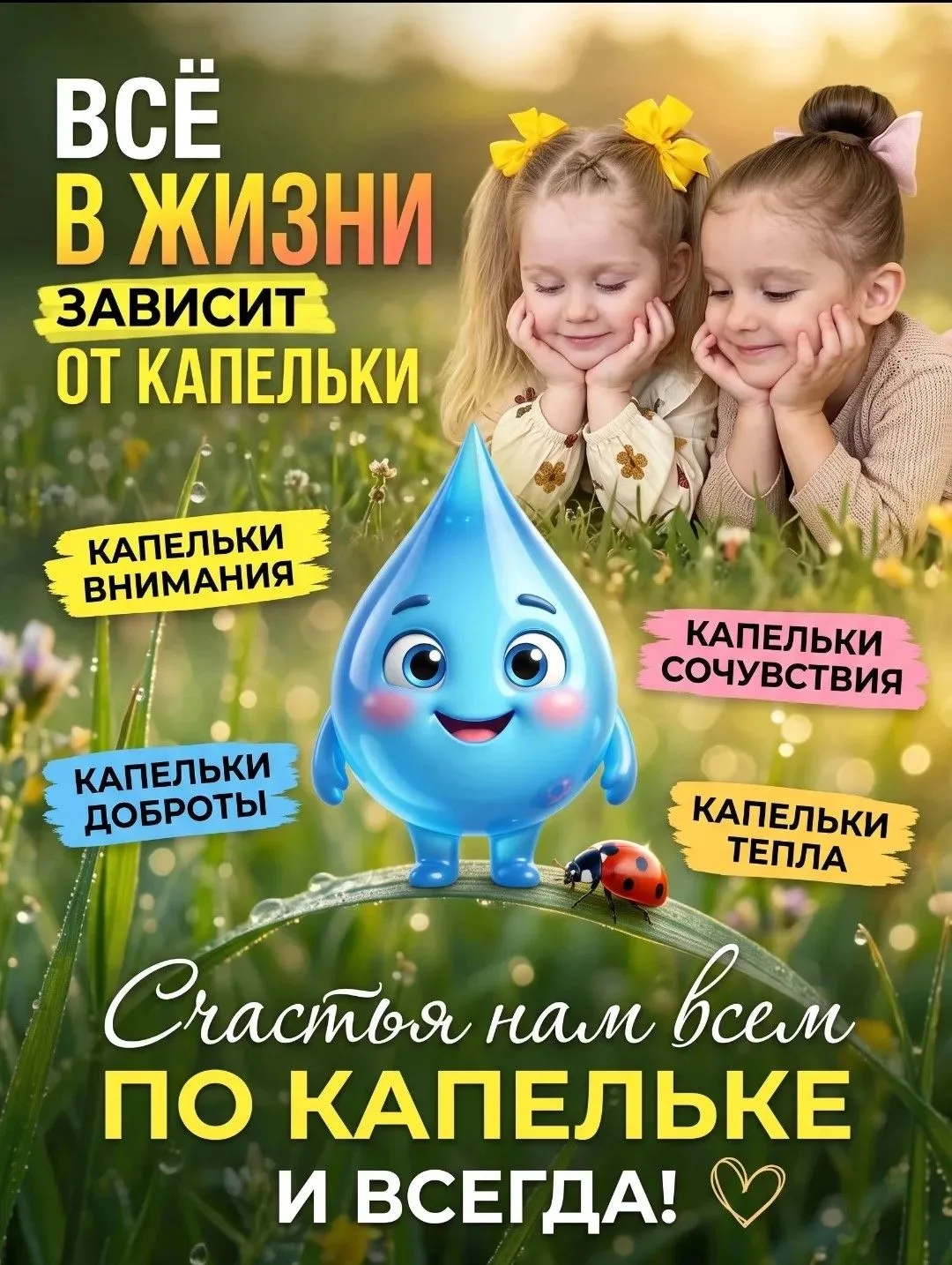 💧💧💧Всё в жизни складывается из маленьких «капелек»...