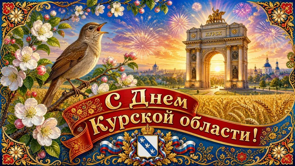 🎉 С праздником, Соловьиный край! Сегодня, 13 июня, мы отмечаем День образования Курской области! 
 