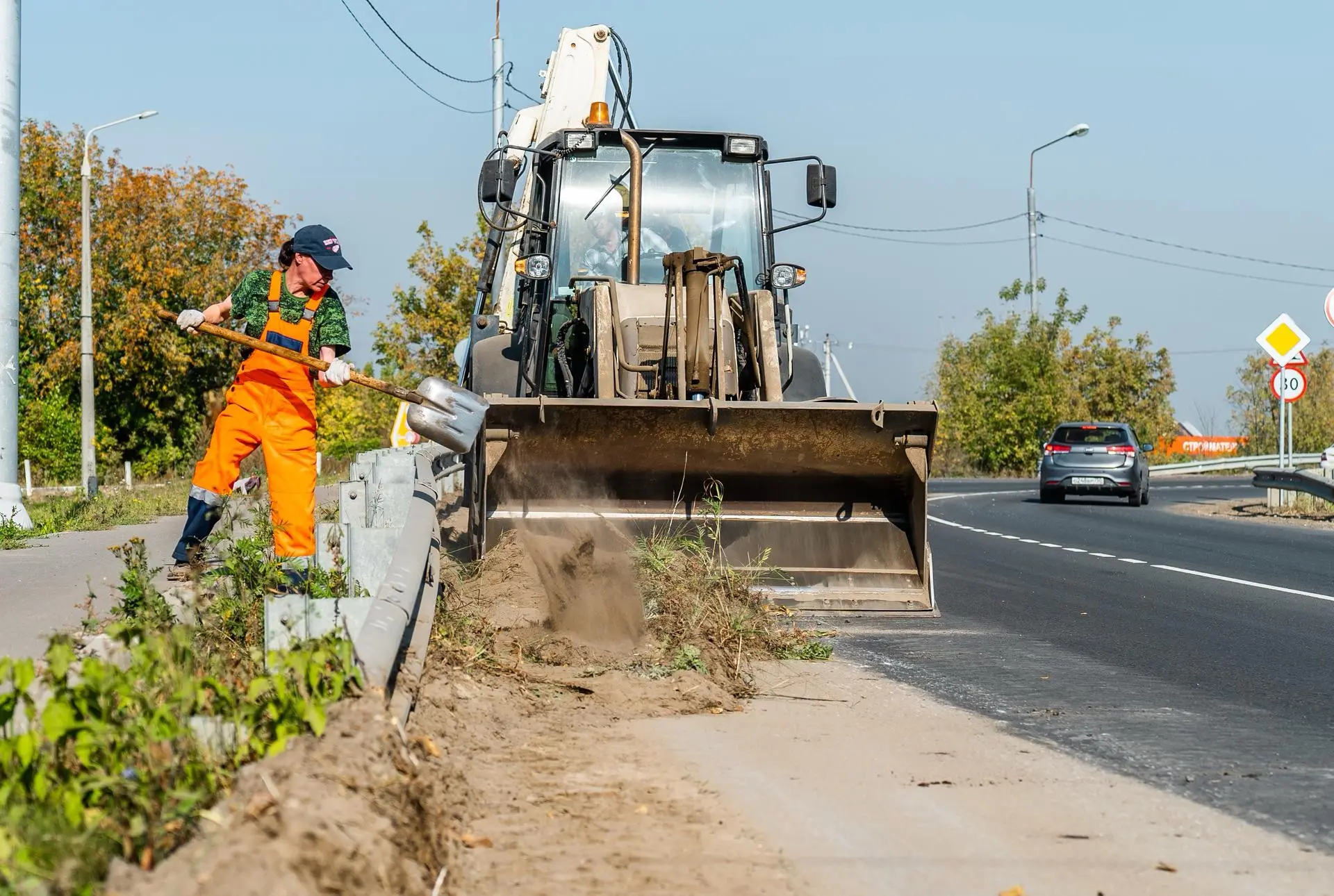 🛣 Специалисты Мосавтодора привели в порядок 15 региональных дорог в г.о. Щёлково