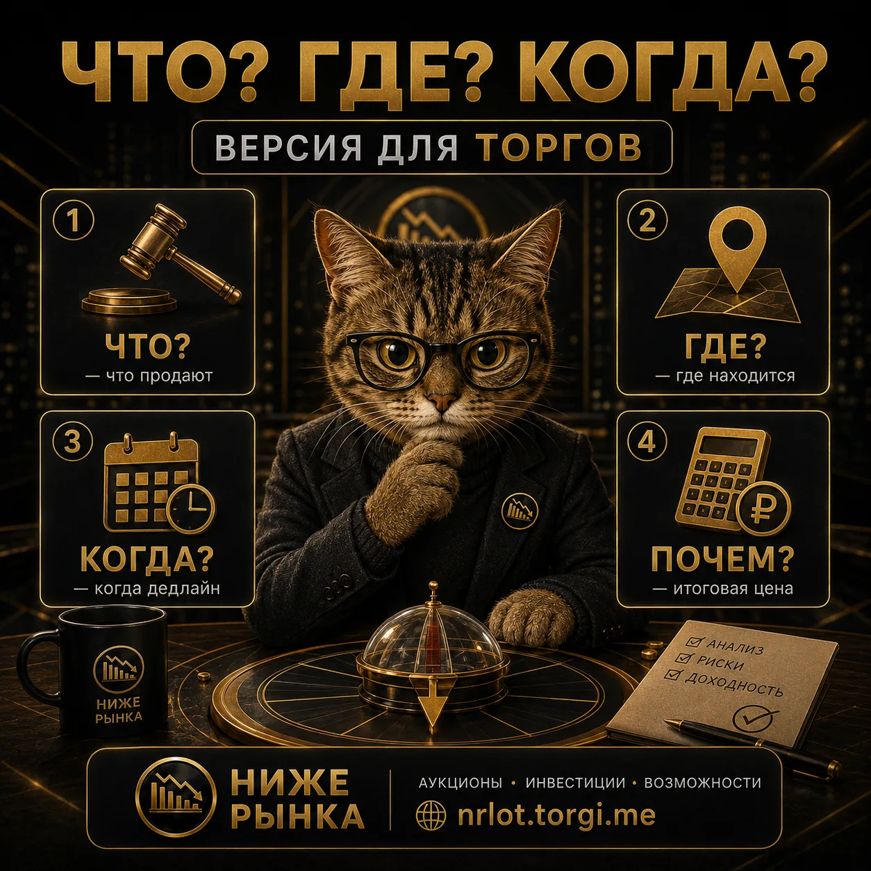🧠 ЧТО? ГДЕ? КОГДА? — ВЕРСИЯ ДЛЯ ТОРГОВ