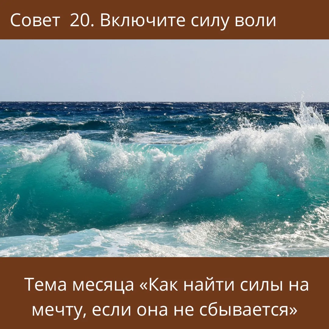 Совет 20. Включите силу воли.