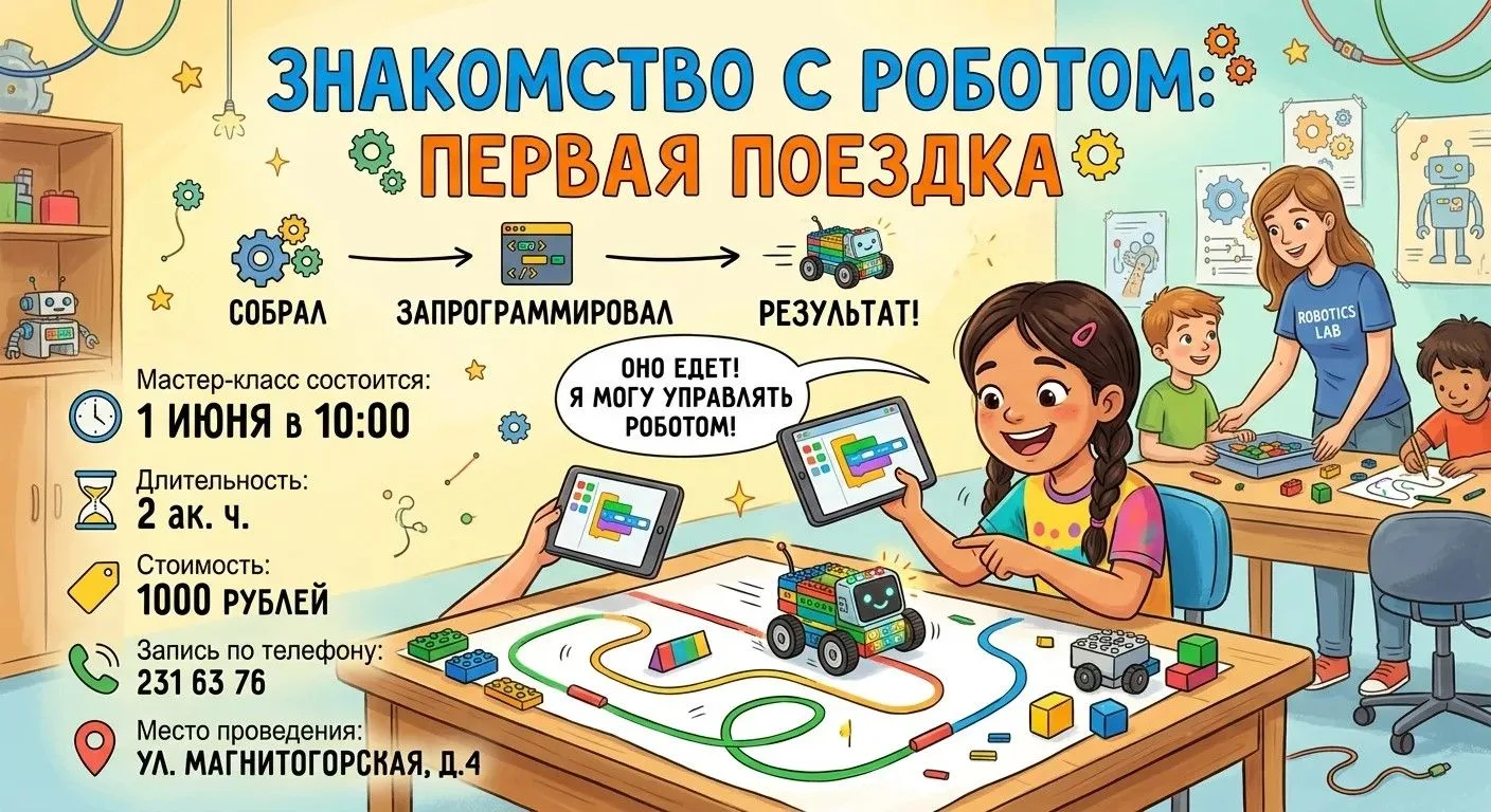 🤖 Ваш ребёнок мечтает о роботе? Подарите ему первый шаг в робототехнику!