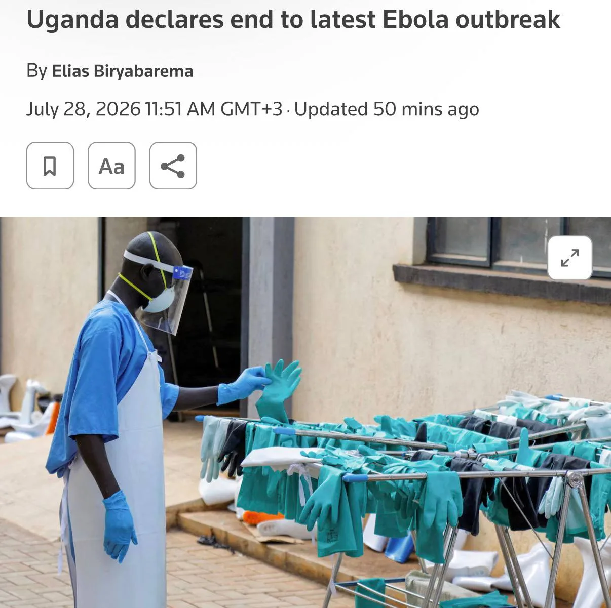 ⚡️Уганда объявила о завершении вспышки Эболы, — Reuters.

Минздрав Уганды сообщил об окончании вспыш