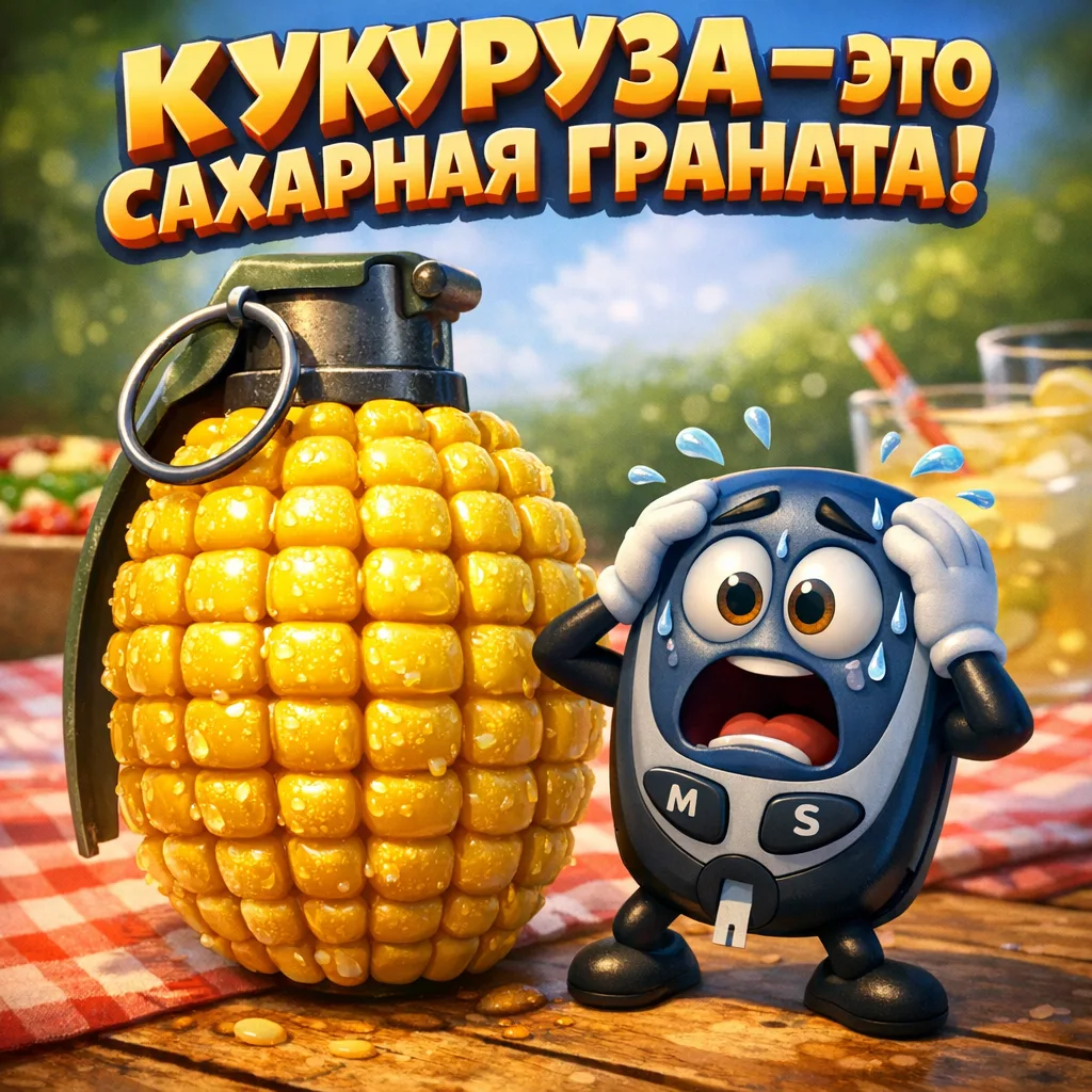 🌽 Желтая граната: как вареная кукуруза взрывает ваш сахар (и инструкция по обезврежива...
