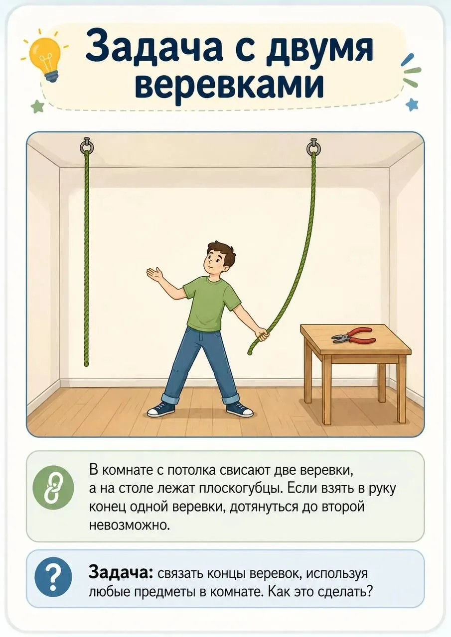 🪢Задача с двумя веревками