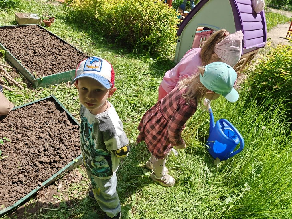 🍅🥒🥕Совсем недавно воспитанники нашего детского сада под руководством воспитателей посадили  огоро