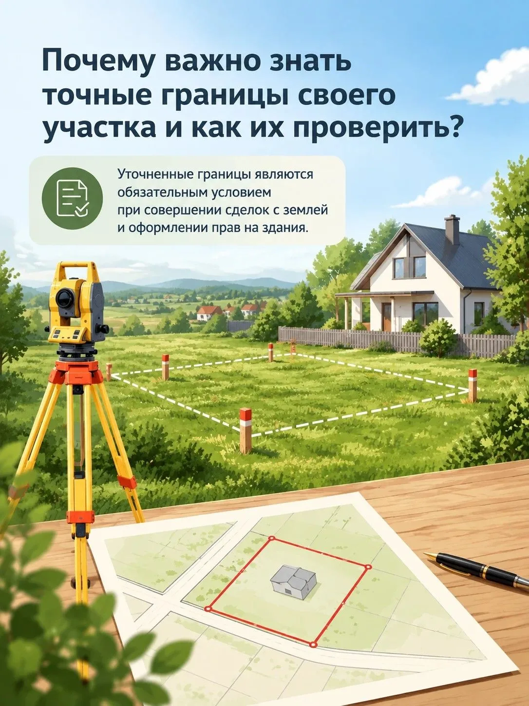 Почему важно знать точные границы своего участка и как их проверить?
