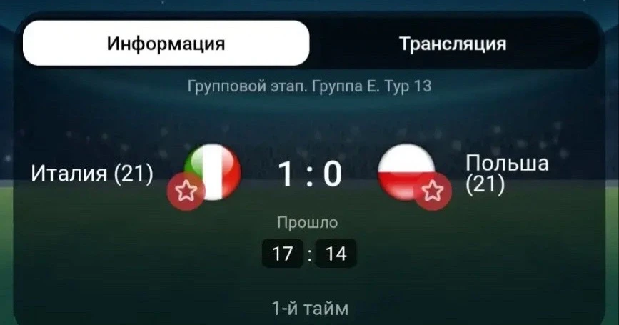 ГОООООООООЛЛ 1:0👍