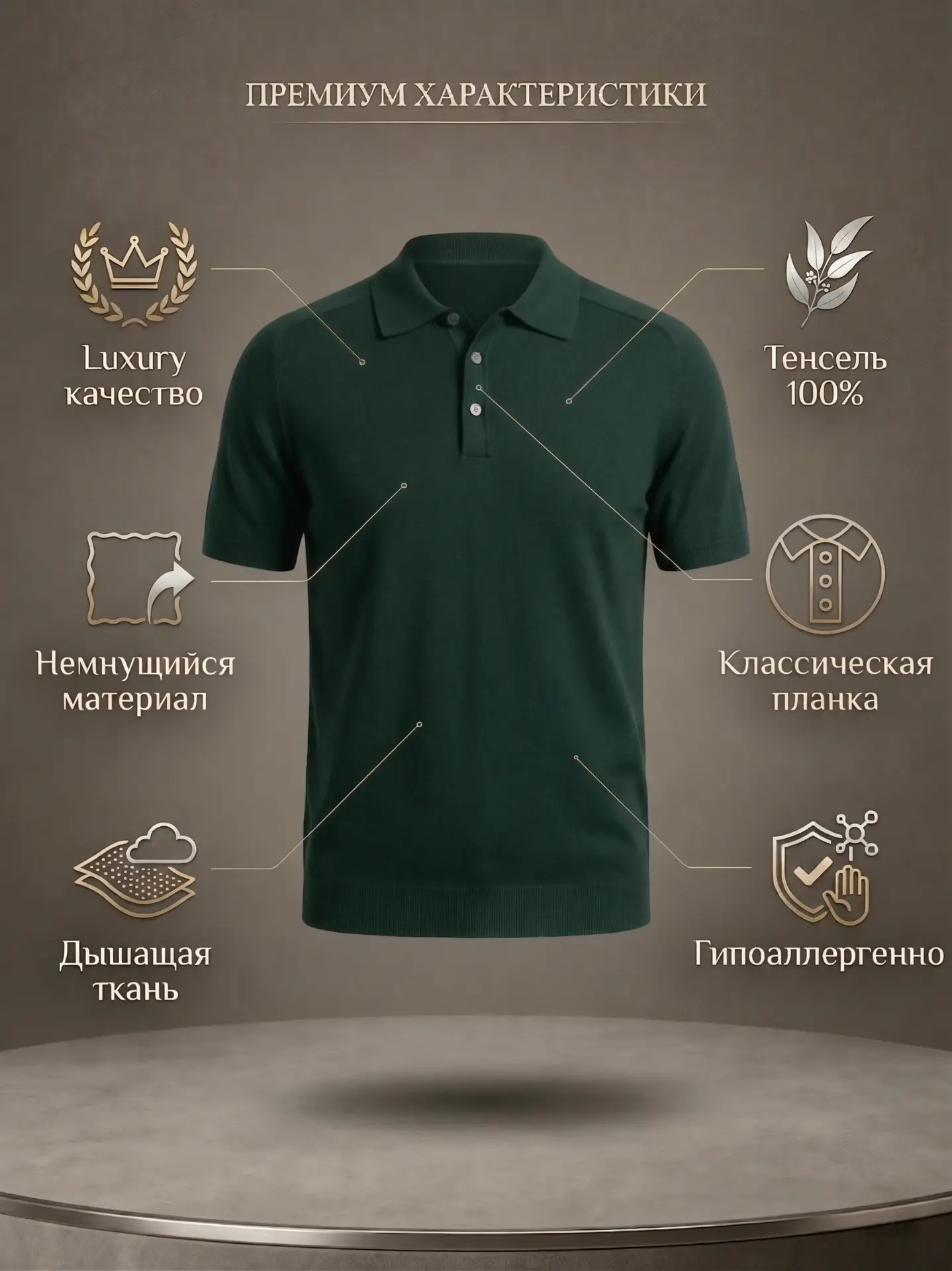 ▎ Поло из 100% Тенсел — премиум для жаркого лета