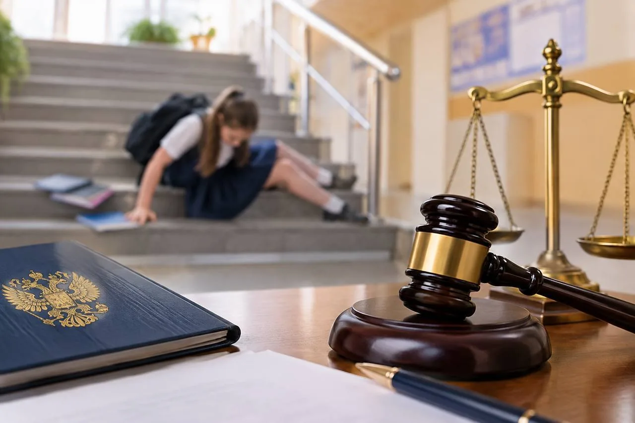 ⚖️ Школа в Юрге выплатит ученице 500 тысяч рублей за падение на мокрой лестнице