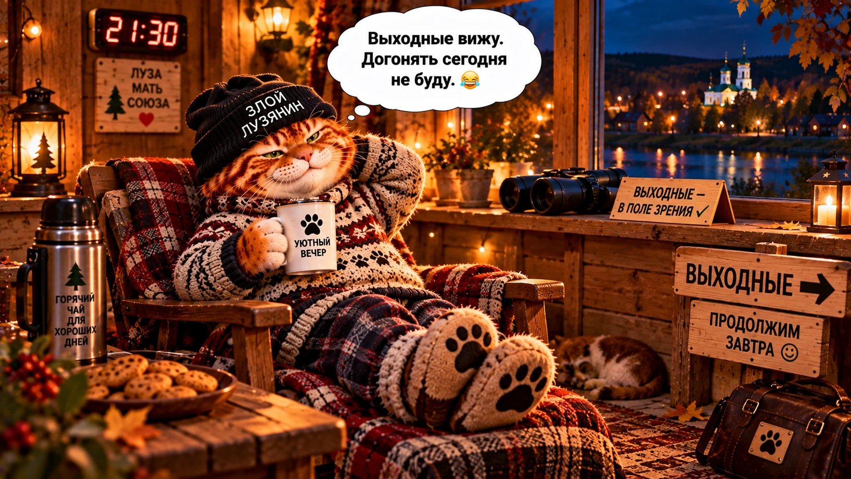 🌙 Спокойной ночи, лузяне!