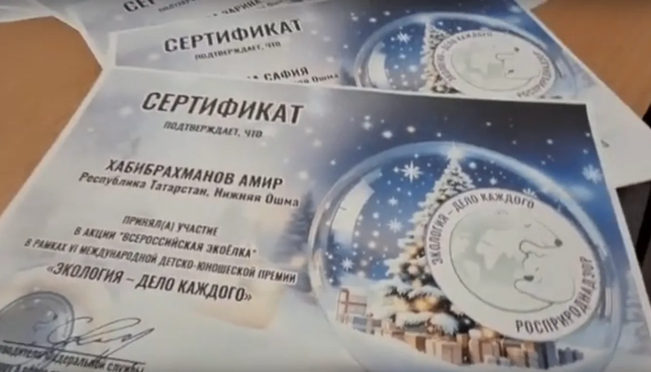 Активисты отряда ЭкоДобро не остались в стороне от акции «Экоелка» от премии «Экология — дело каждог