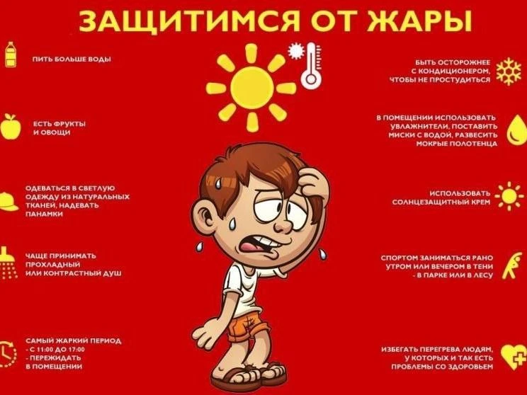Чем опасен перегрев организма в жаркую погоду? Как избежать теплового удара? Что помога...