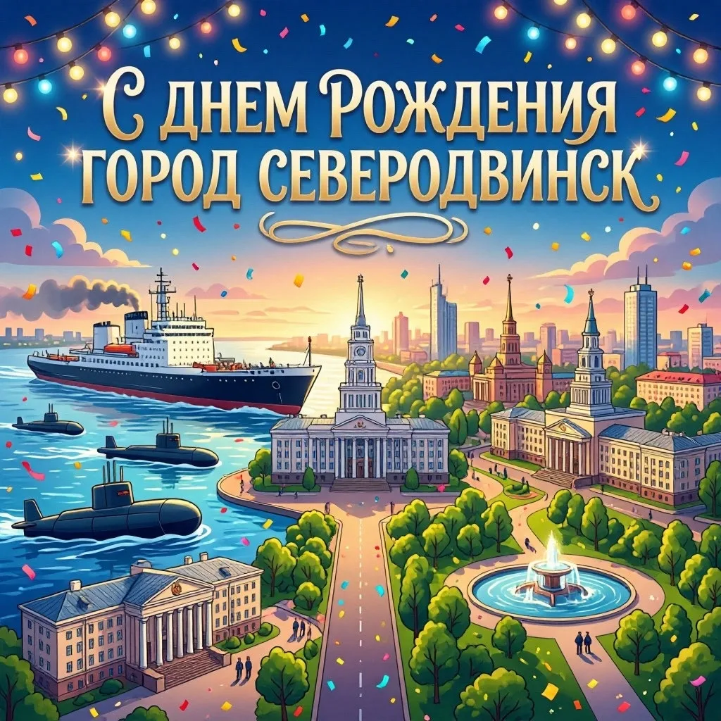 С днём рождения, Северодвинск! 🌊
