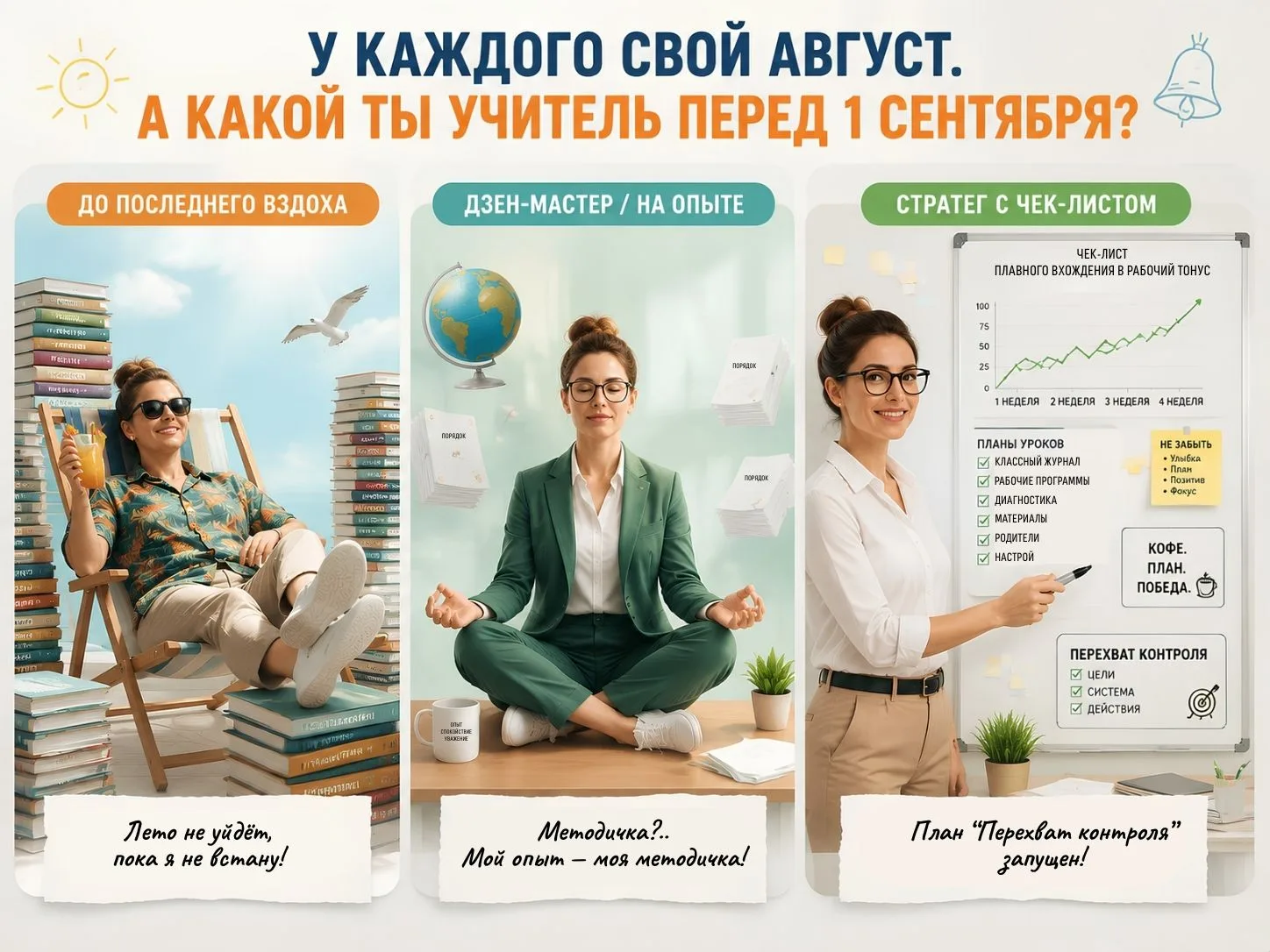 Учителя, признавайтесь как чувствуете себя в преддверии нового учебного года?