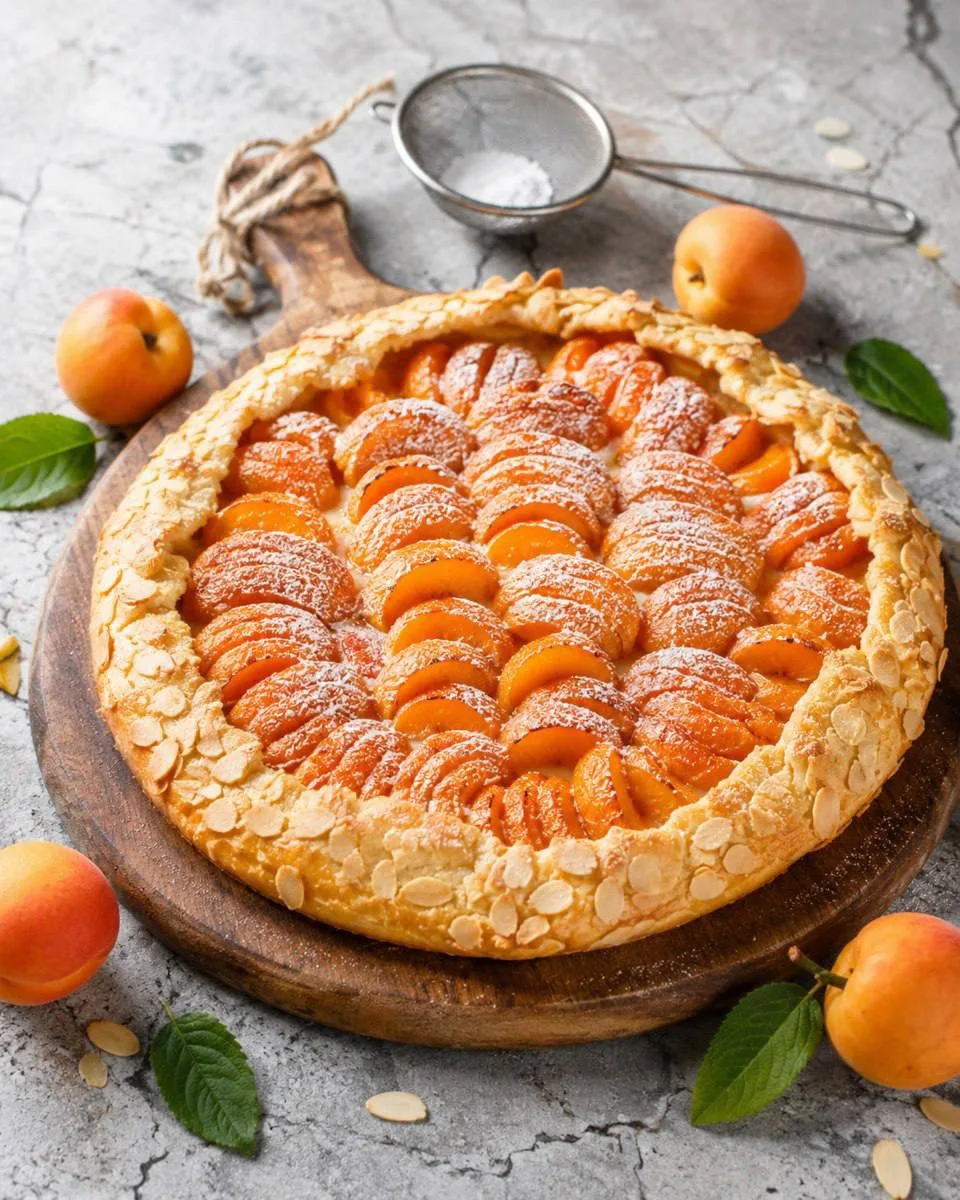 🍑 Галета с абрикосами и миндальными лепестками

Есть выпечка, которая сразу создаёт ощущение лета. 