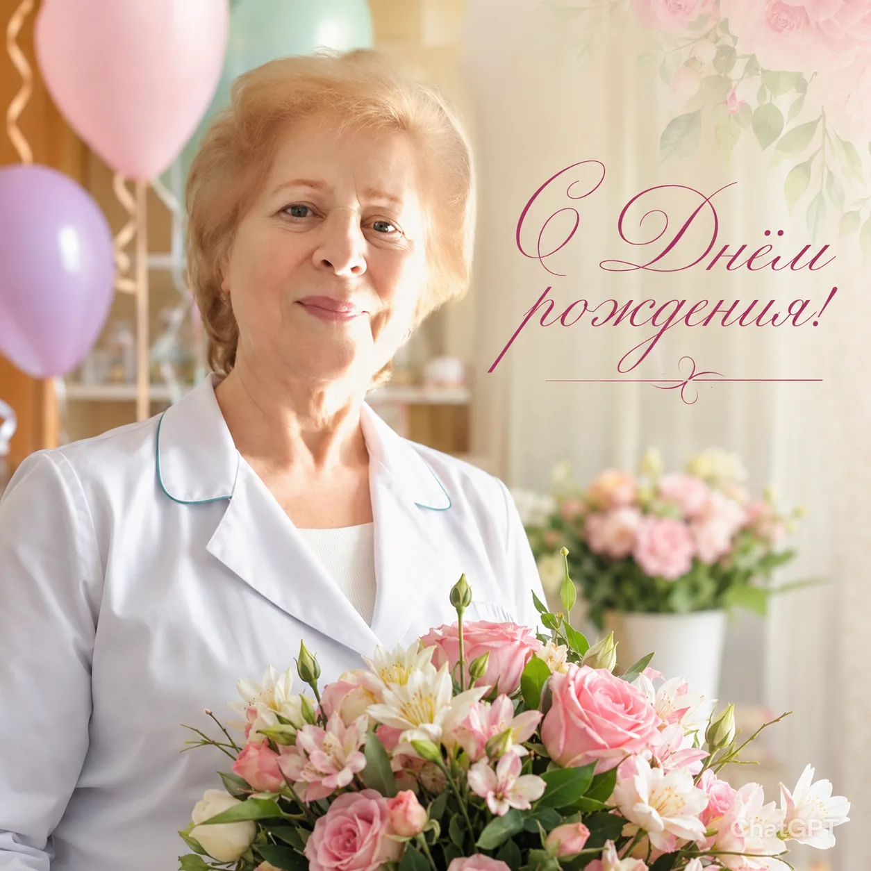 🌸 Сегодня свой День рождения отмечает врач нашего детского сада - Галина Александровна...