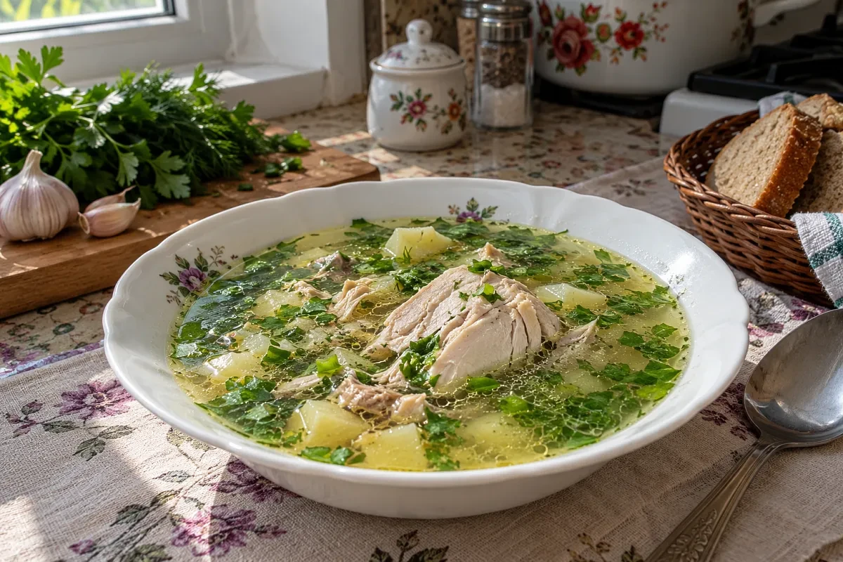 🍜 Легкий и ароматный куриный суп без зажарки