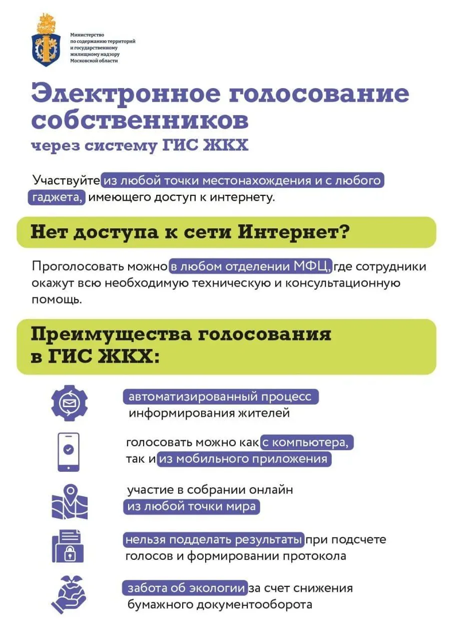 📌 Электронное голосование собственников через систему ГИС ЖКХ