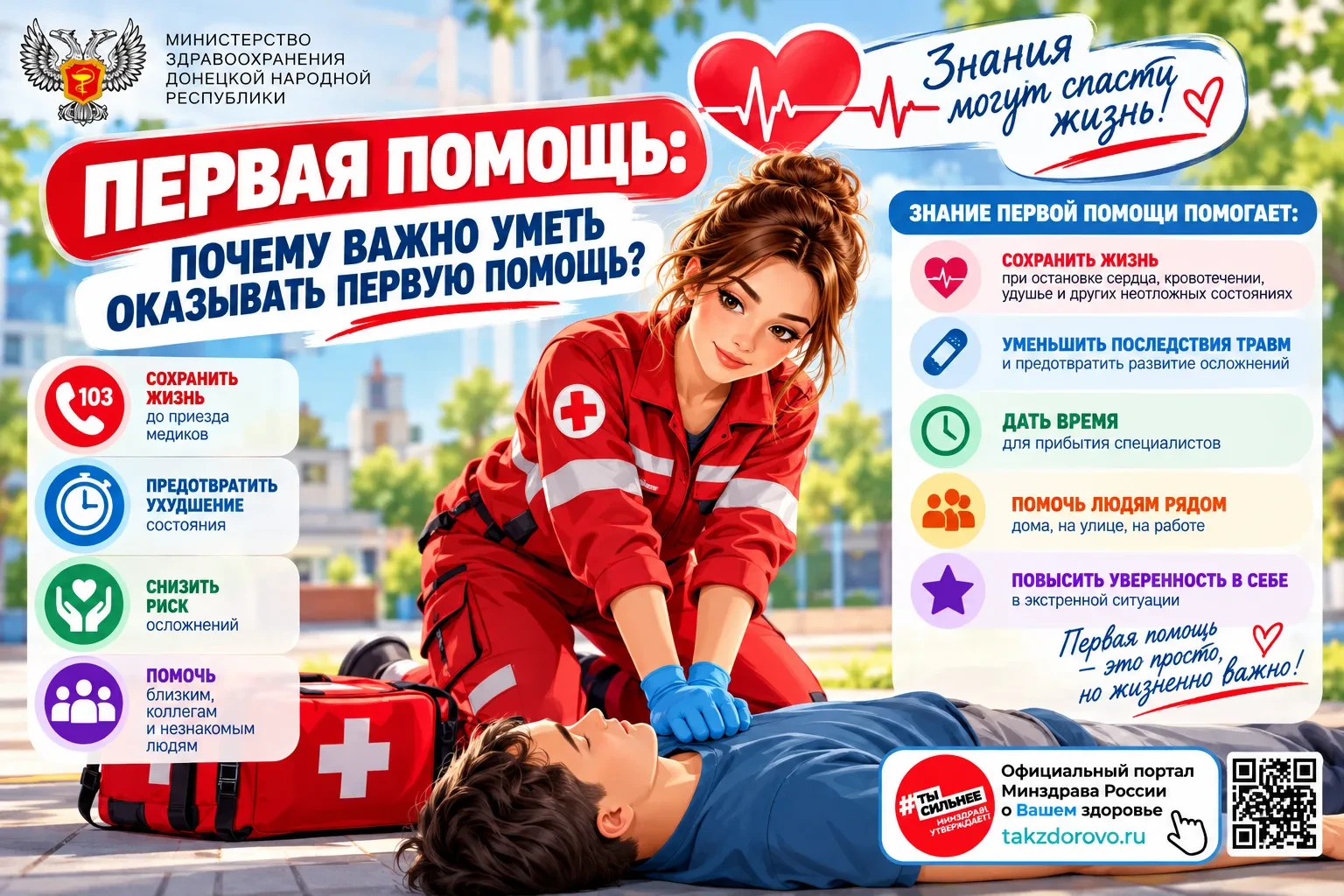 🆘 Первая помощь: почему важно уметь ее оказывать?