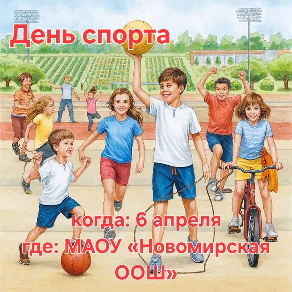 🏅 6 апреля — День спорта! Приглашаем всех!
