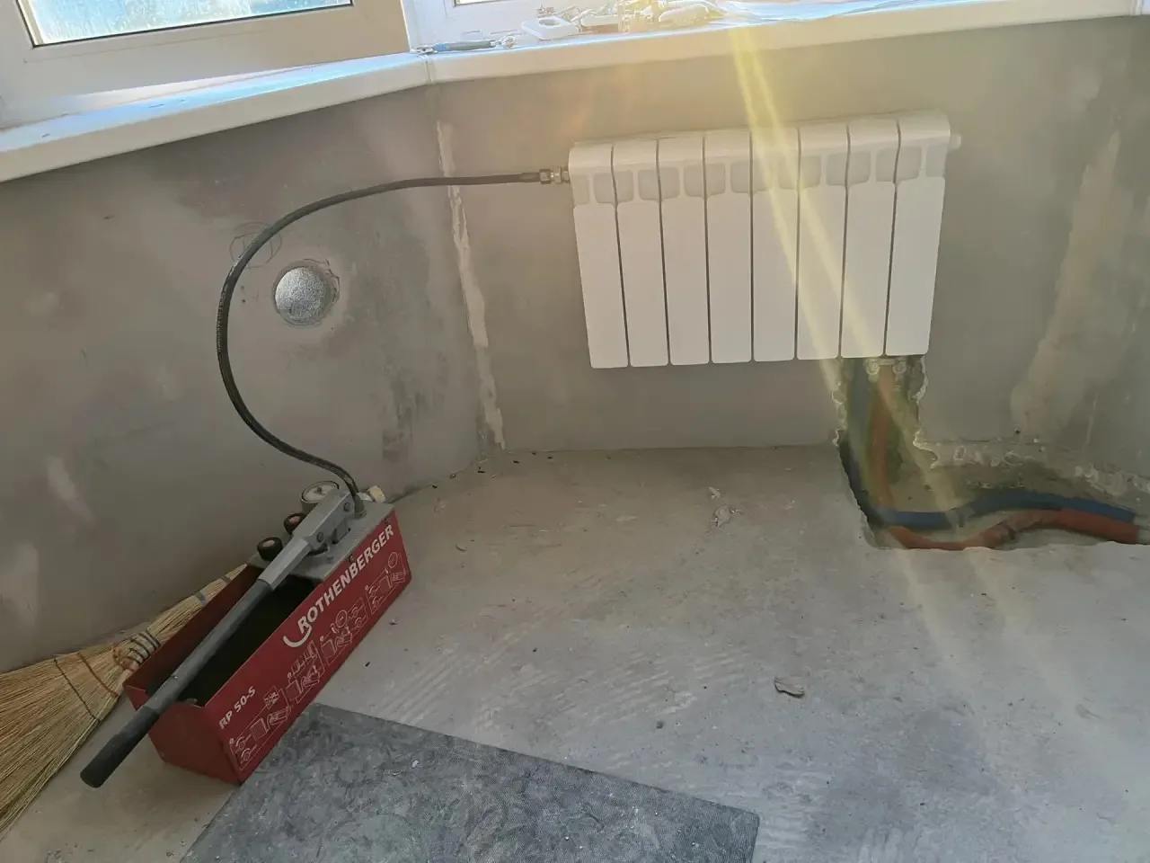 📍Монтаж радиаторов отопления с изменением типа подключения и смещением места расположе...