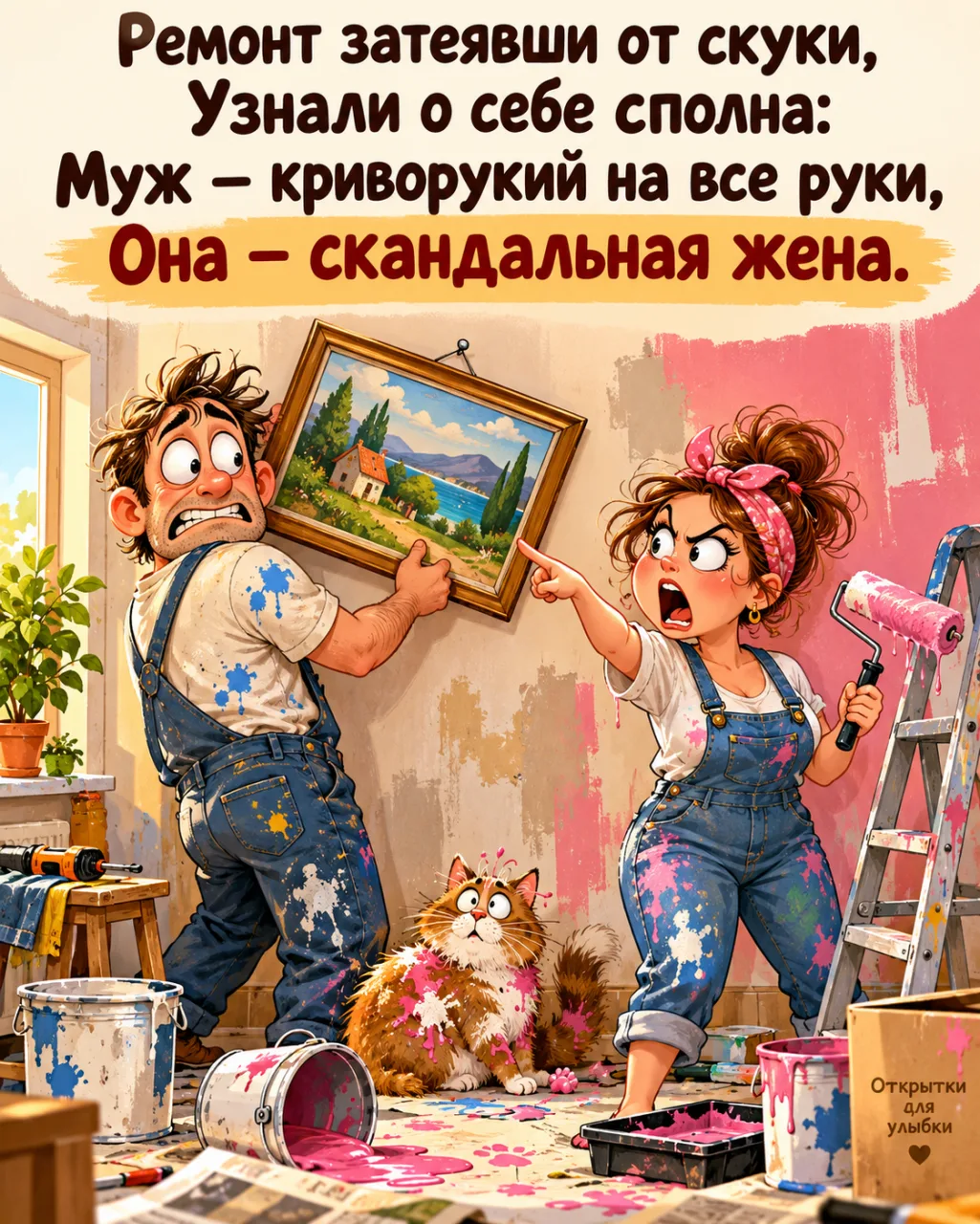 🔨 Планировали немного освежить квартиру, а освежили только запас крепких выражений.