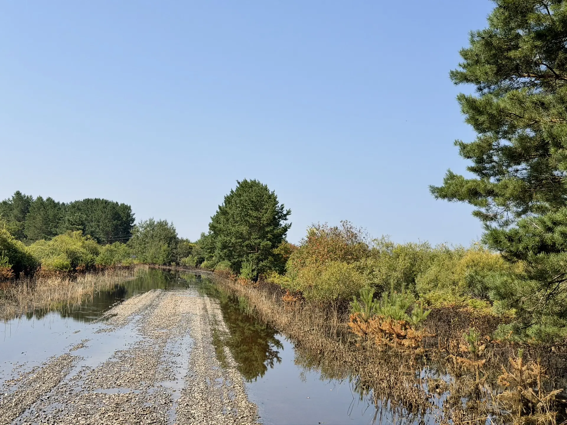 Снижение уровня воды продолжается.