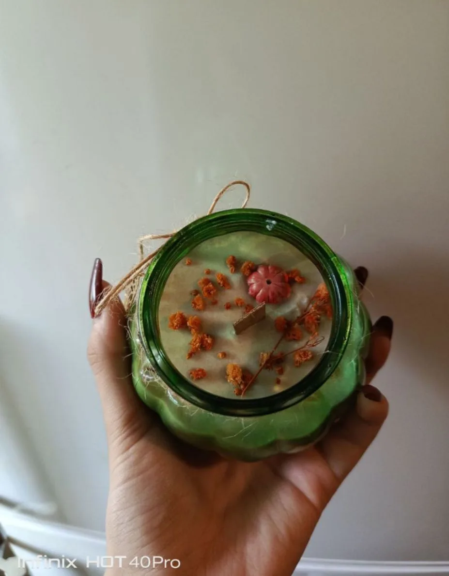 🍂 Дарю уют! Разыгрываю тыквенную свечу ручной работы 🎃