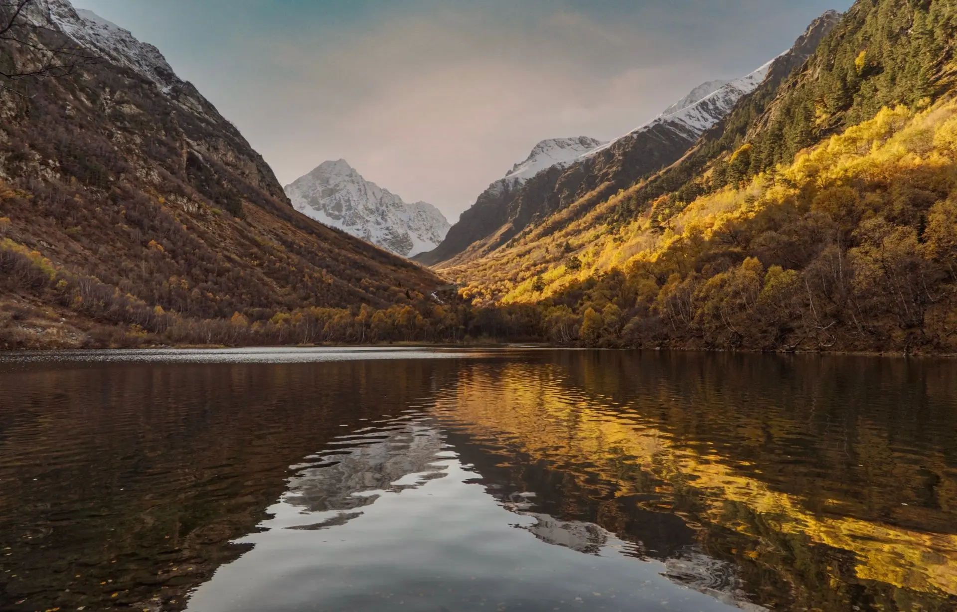 🍁 10 красивых осенних фотографии из Домбая. Ставьте ❤️ если бы хотели увидеть всю эту красоту своими