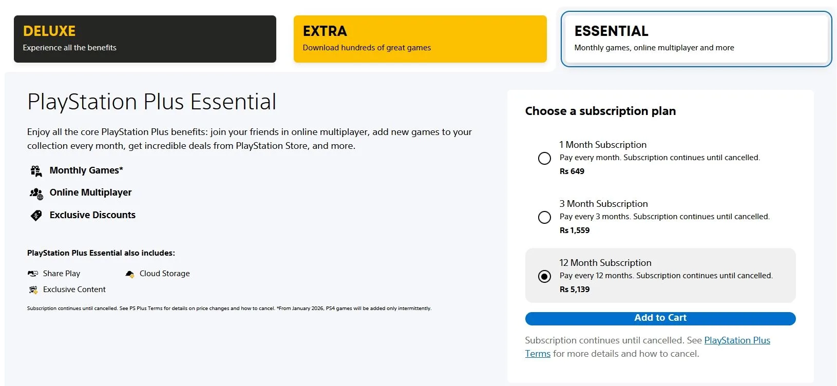 В Турции подорожали все подписки PS Plus  PS Plus Essential: • 1 месяц – 400 ₺ (было 270 ₺) • 3 меся